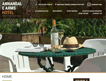 Tablet Screenshot of annandalearmshotel.co.uk